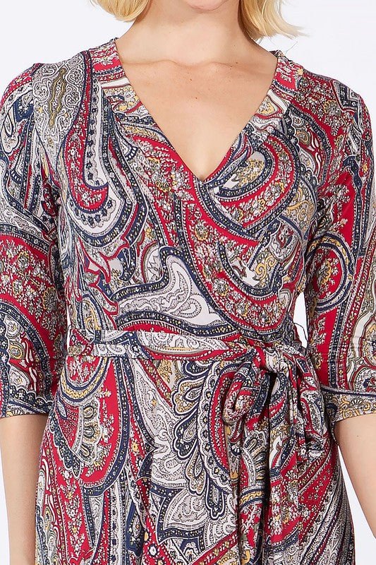 GRETA wrap dress - Blu Lotus Boutique