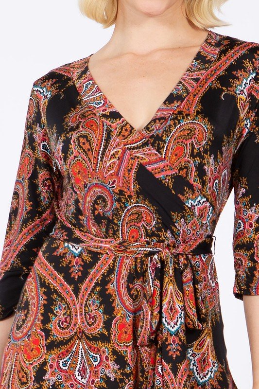 GRETA wrap dress - Blu Lotus Boutique