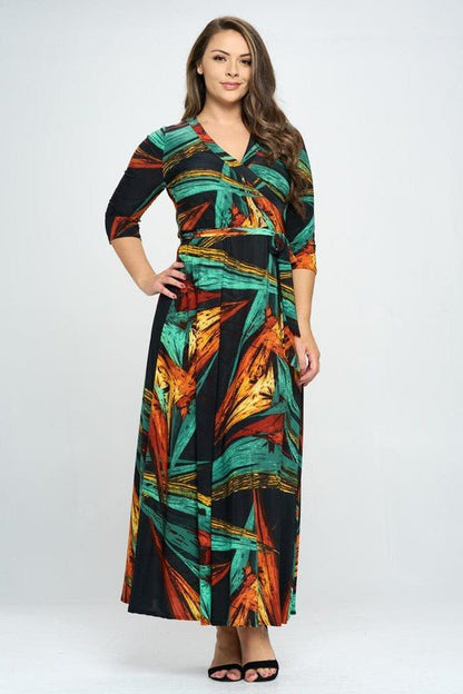 GRETA wrap dress - Blu Lotus Boutique