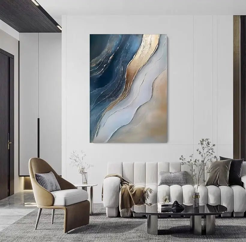 Handpaint Home Decor Pictures Abstract Acrylic Wall Canvas Art Frameless Picture Oil Painting Room Decor Murals Artwork - Blu Lotus Boutique