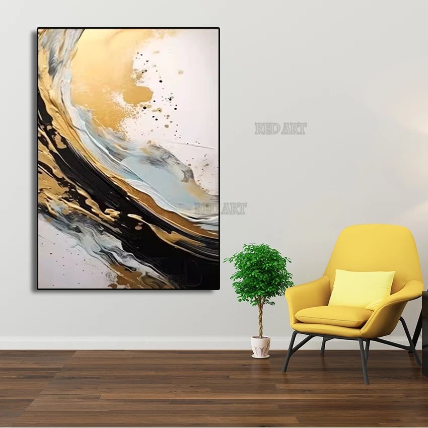Handpaint Home Decor Pictures Abstract Acrylic Wall Canvas Art Frameless Picture Oil Painting Room Decor Murals Artwork - Blu Lotus Boutique