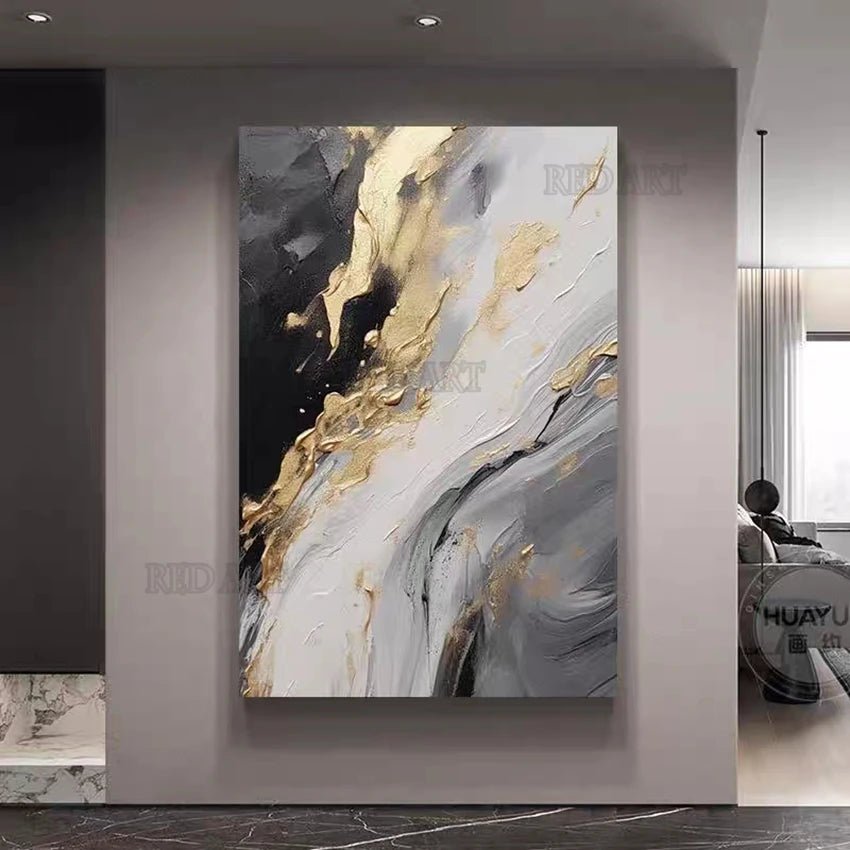 Handpaint Home Decor Pictures Abstract Acrylic Wall Canvas Art Frameless Picture Oil Painting Room Decor Murals Artwork - Blu Lotus Boutique