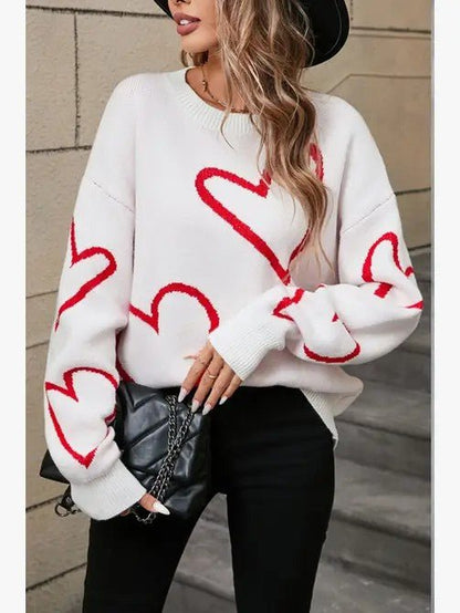 Heart sweater - Blu Lotus Boutique