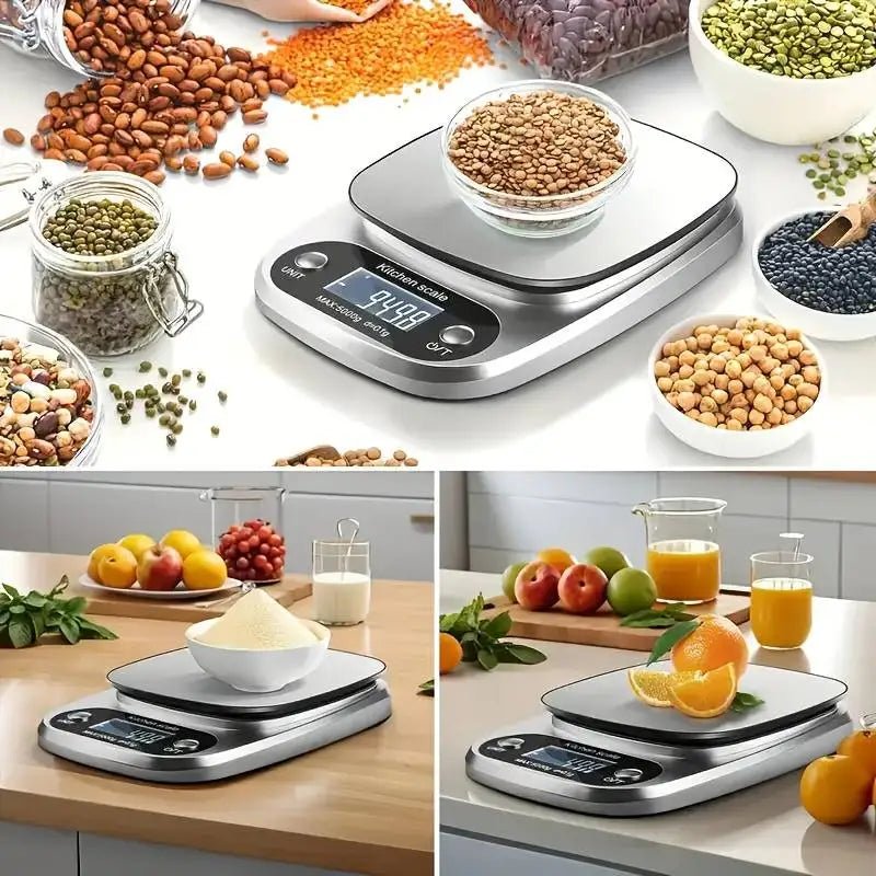 High Precision Kitchen Scale 10kg Electronic Jewelry Food Baking Scale Multifunction Measuring Tool Gram Scale Lcd Display - Blu Lotus Boutique