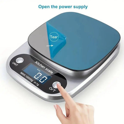 High Precision Kitchen Scale 10kg Electronic Jewelry Food Baking Scale Multifunction Measuring Tool Gram Scale Lcd Display - Blu Lotus Boutique