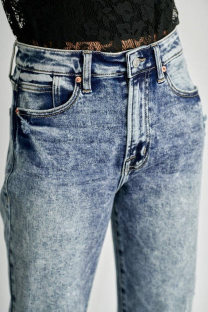 High Rise Stretch Flare Jeans - Blu Lotus Boutique