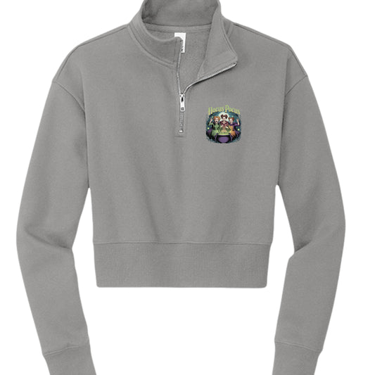 Hocus Pocus Fleece 1/2 - Zip Pullover - Blu Lotus Boutique