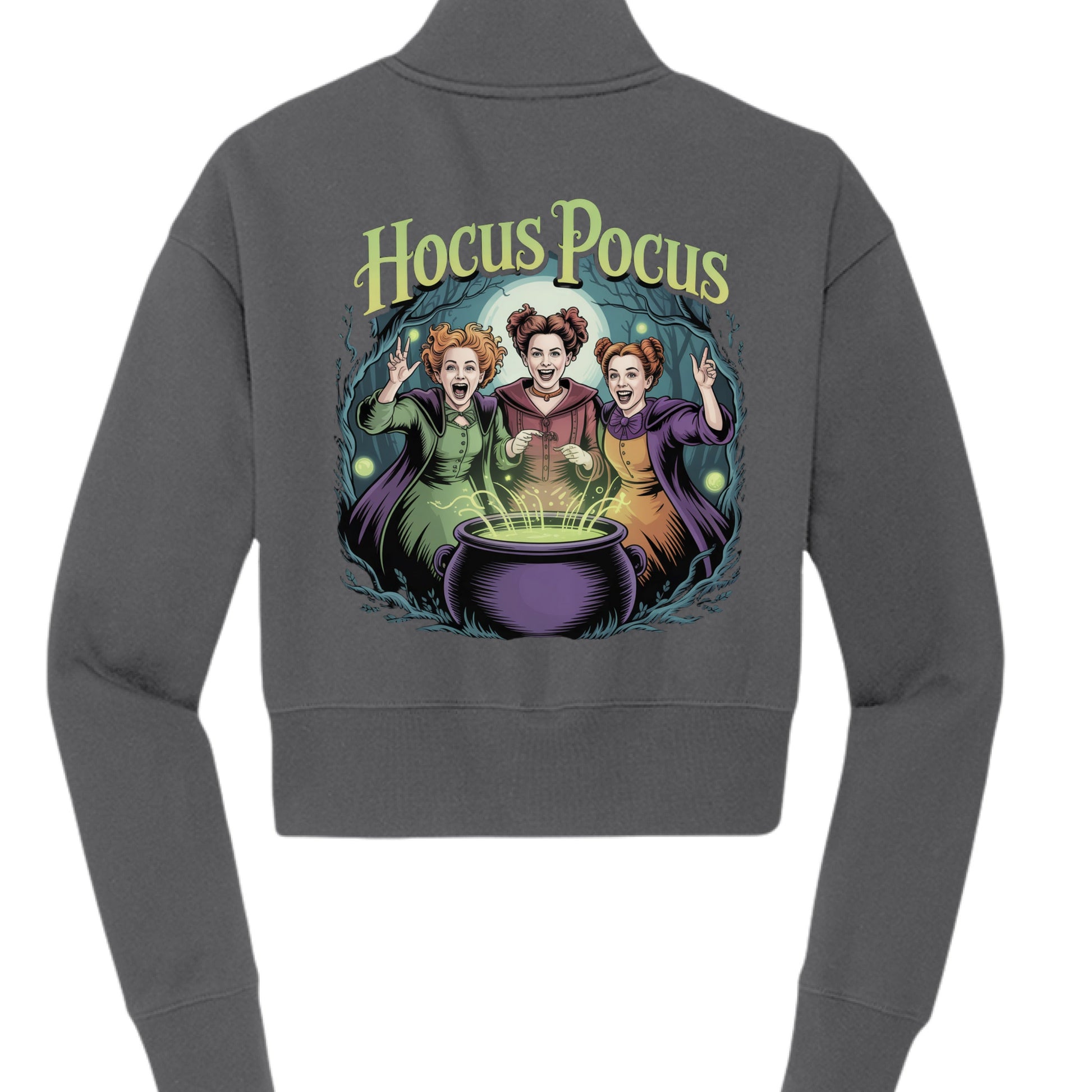 Hocus Pocus Fleece 1/2 - Zip Pullover - Blu Lotus Boutique