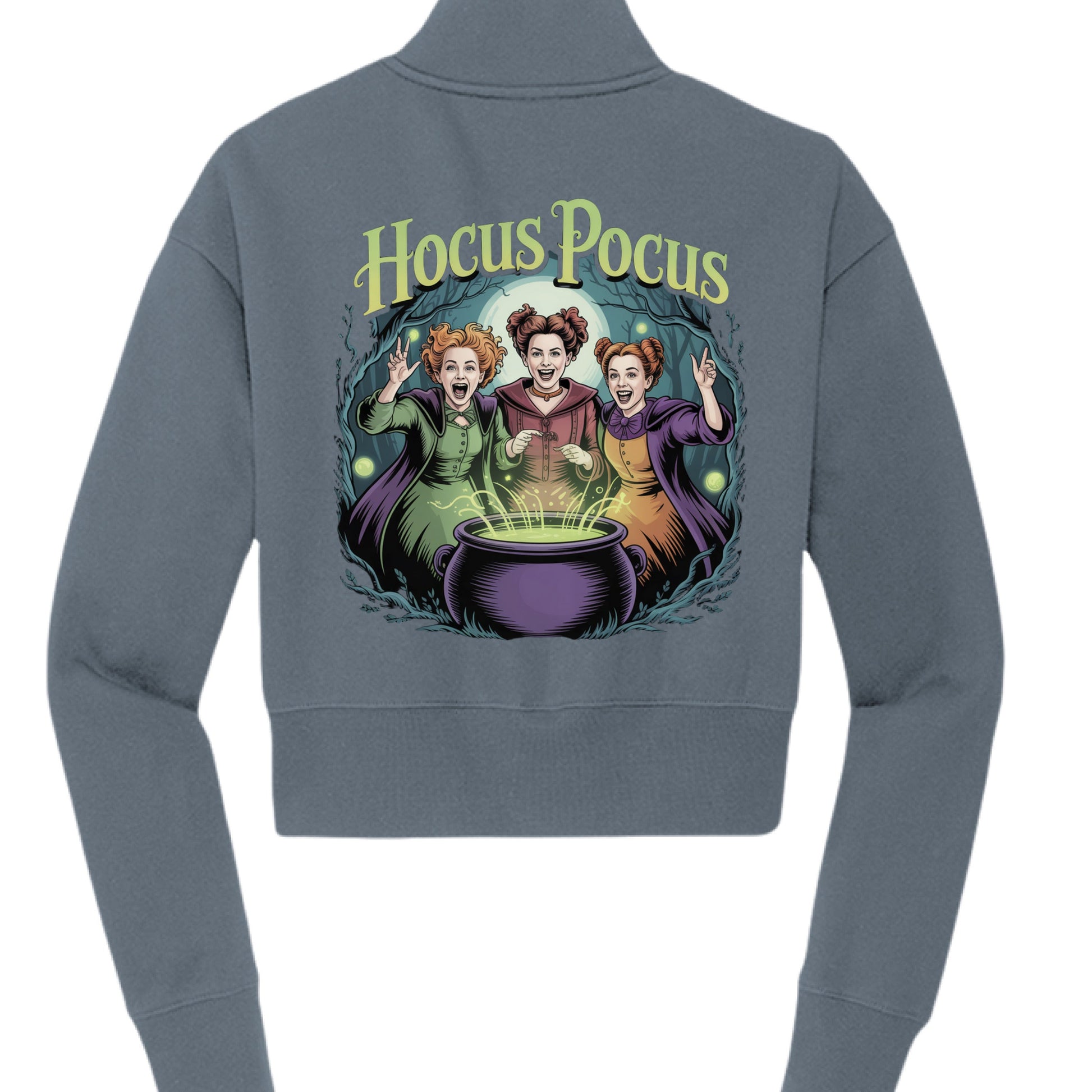 Hocus Pocus Fleece 1/2 - Zip Pullover - Blu Lotus Boutique