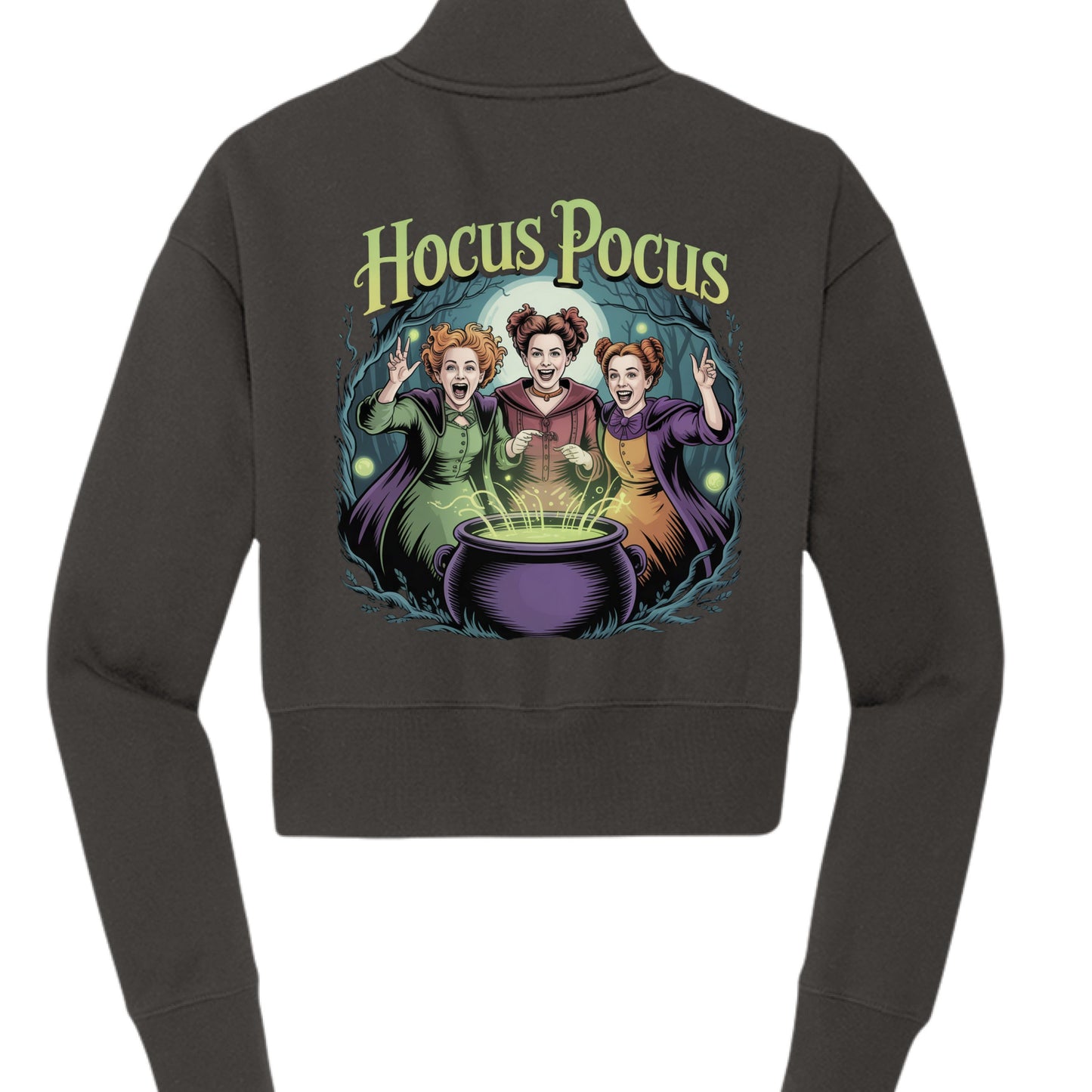 Hocus Pocus Fleece 1/2 - Zip Pullover - Blu Lotus Boutique