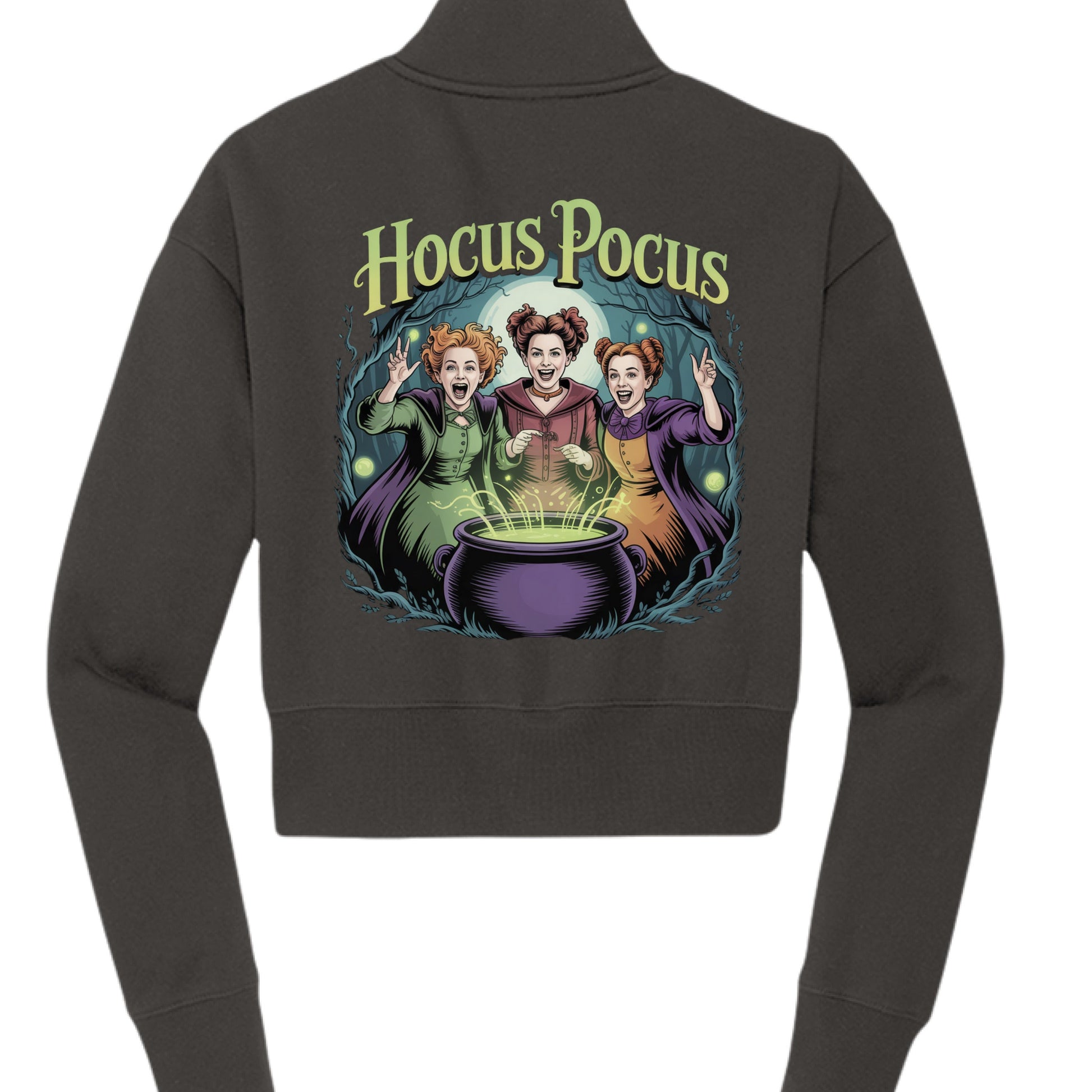 Hocus Pocus Fleece 1/2 - Zip Pullover - Blu Lotus Boutique