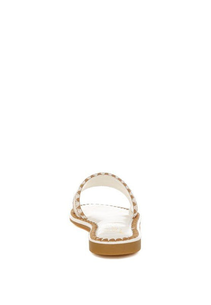 Hot Hub Beaded Lake Como Flat Slip Ons - Blu Lotus Boutique
