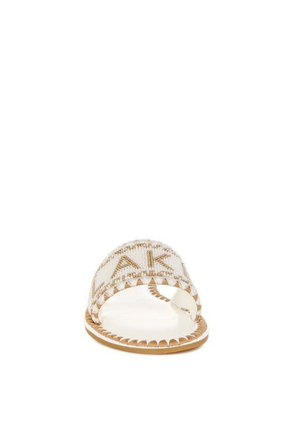 Hot Hub Beaded Lake Como Flat Slip Ons - Blu Lotus Boutique