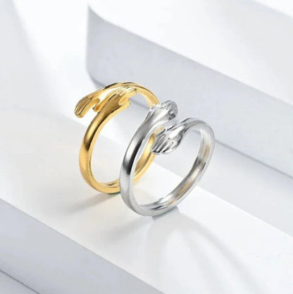 Hugging Arms Adjustable Ring - Blu Lotus Boutique