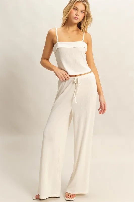 HYFVE Rib Knit Cami Top and Pants Set - Blu Lotus Boutique