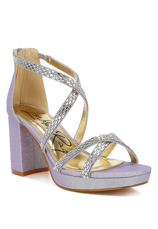 Infatuated Rhinestones Embellished Strappy Sandals - Blu Lotus Boutique