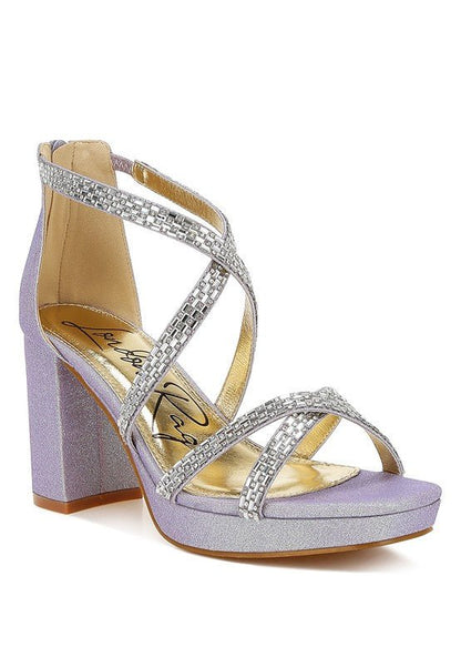 Infatuated Rhinestones Embellished Strappy Sandals - Blu Lotus Boutique