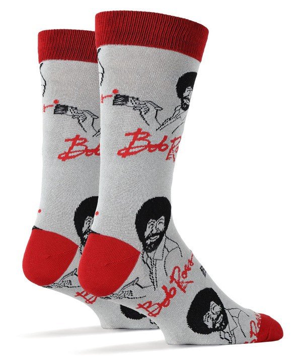 It's Bob Ross - Men's Cotton Crew Funny Socks - Blu Lotus Boutique