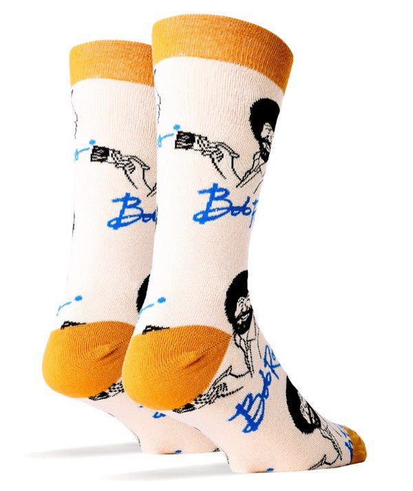 It's Bob Ross - Men's Cotton Crew Funny Socks - Blu Lotus Boutique