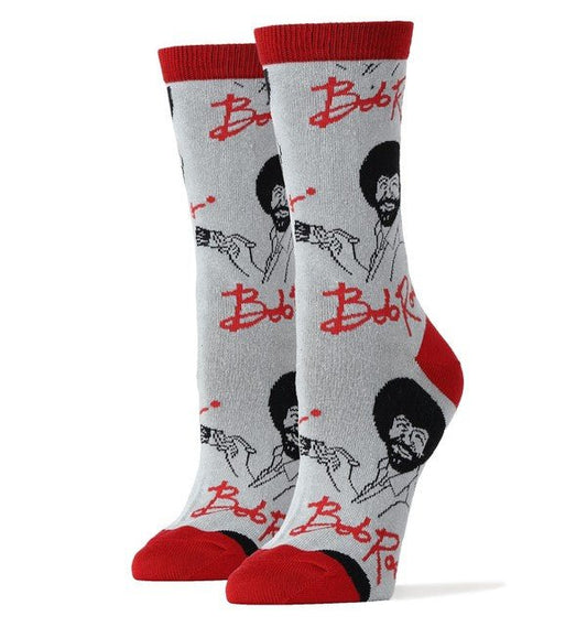 It's Bob Ross - Women's Funny Crew Socks - Blu Lotus Boutique