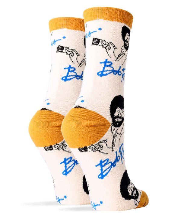 It's Bob Ross - Women's Funny Crew Socks - Blu Lotus Boutique