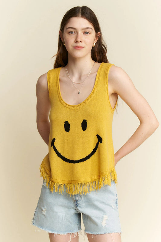 Jade By Jane Smiley Fringe Tank Top - Blu Lotus Boutique