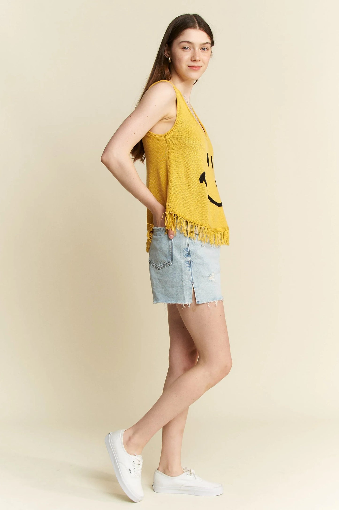 Jade By Jane Smiley Fringe Tank Top - Blu Lotus Boutique