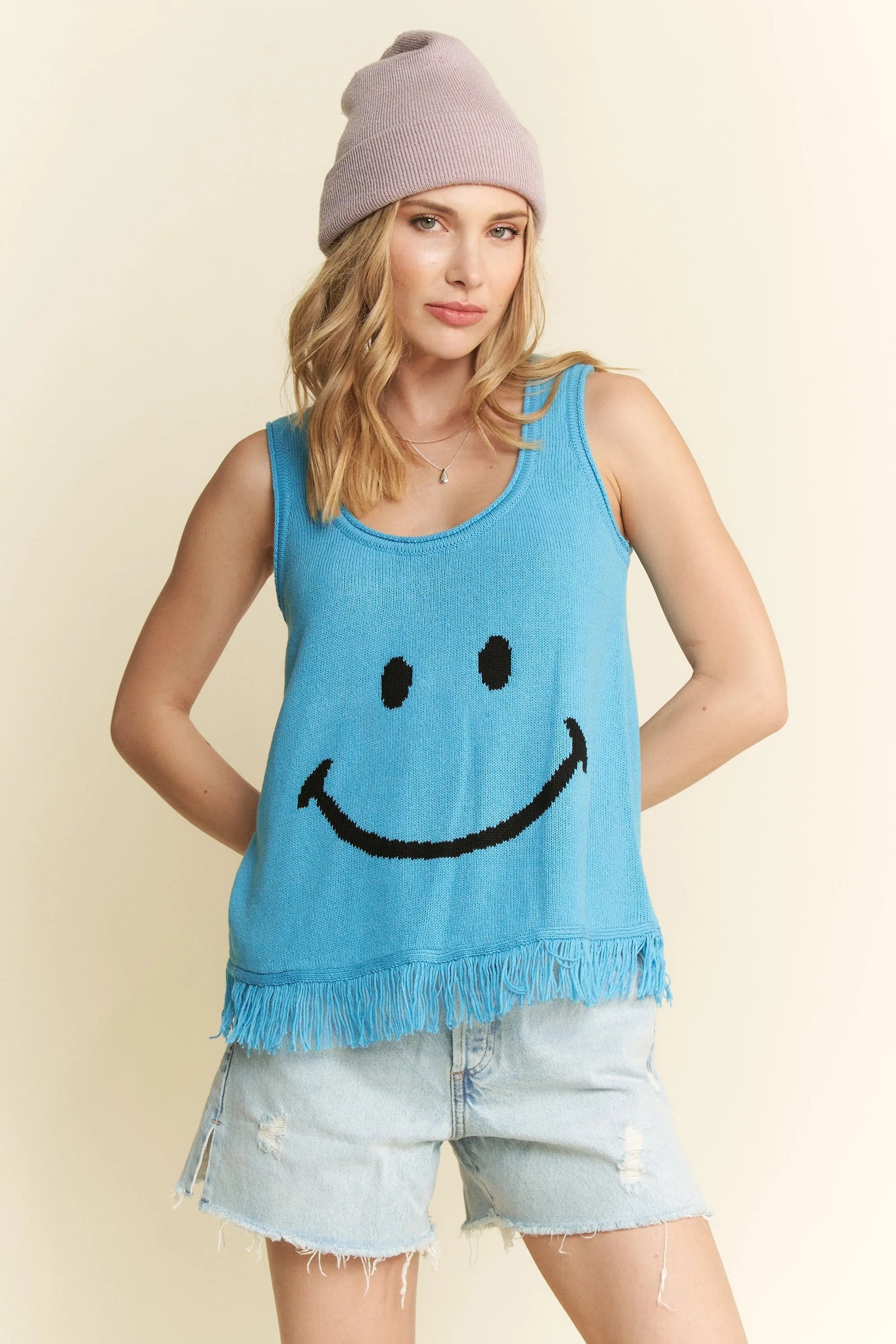 Jade By Jane Smiley Fringe Tank Top - Blu Lotus Boutique