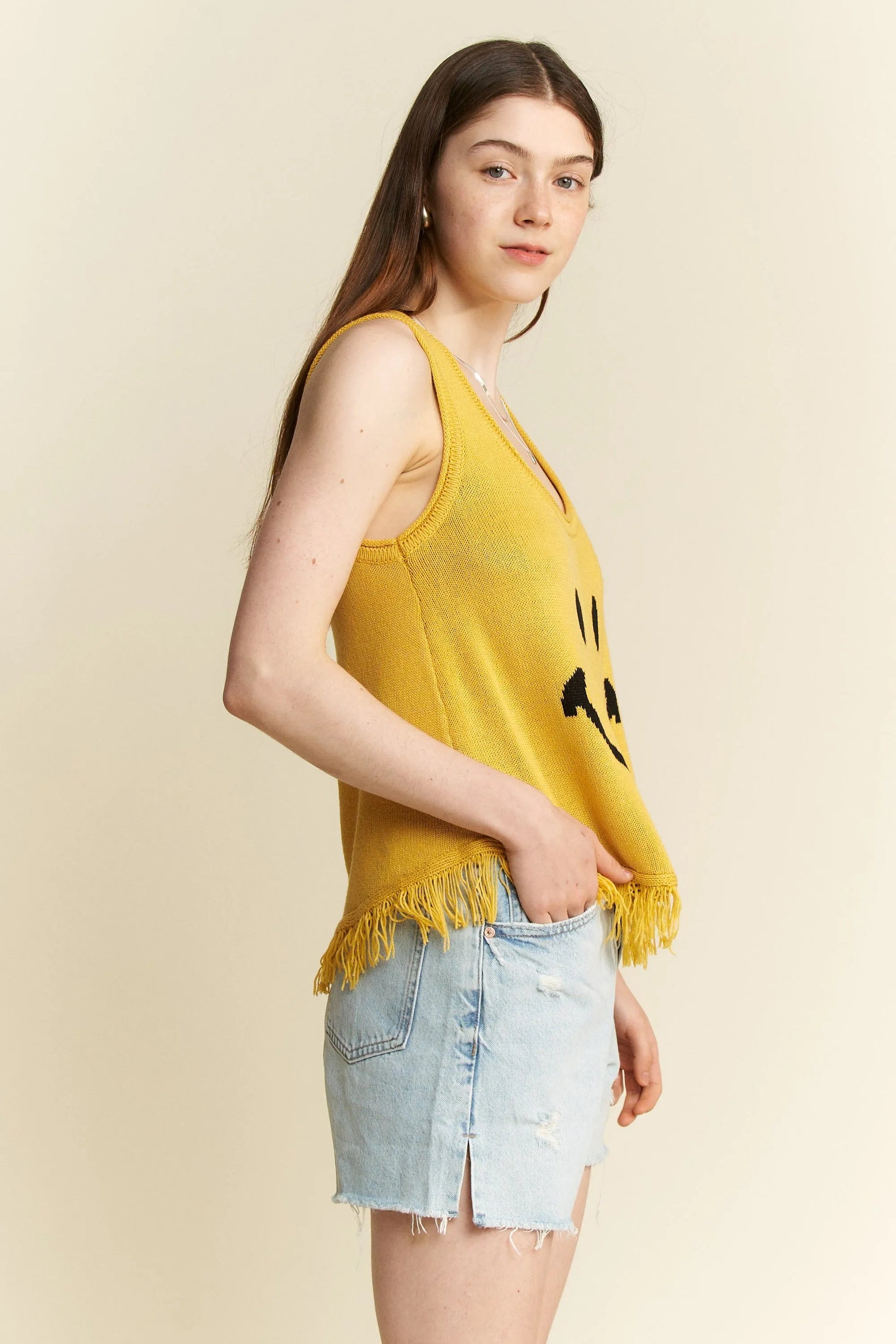 Jade By Jane Smiley Fringe Tank Top - Blu Lotus Boutique