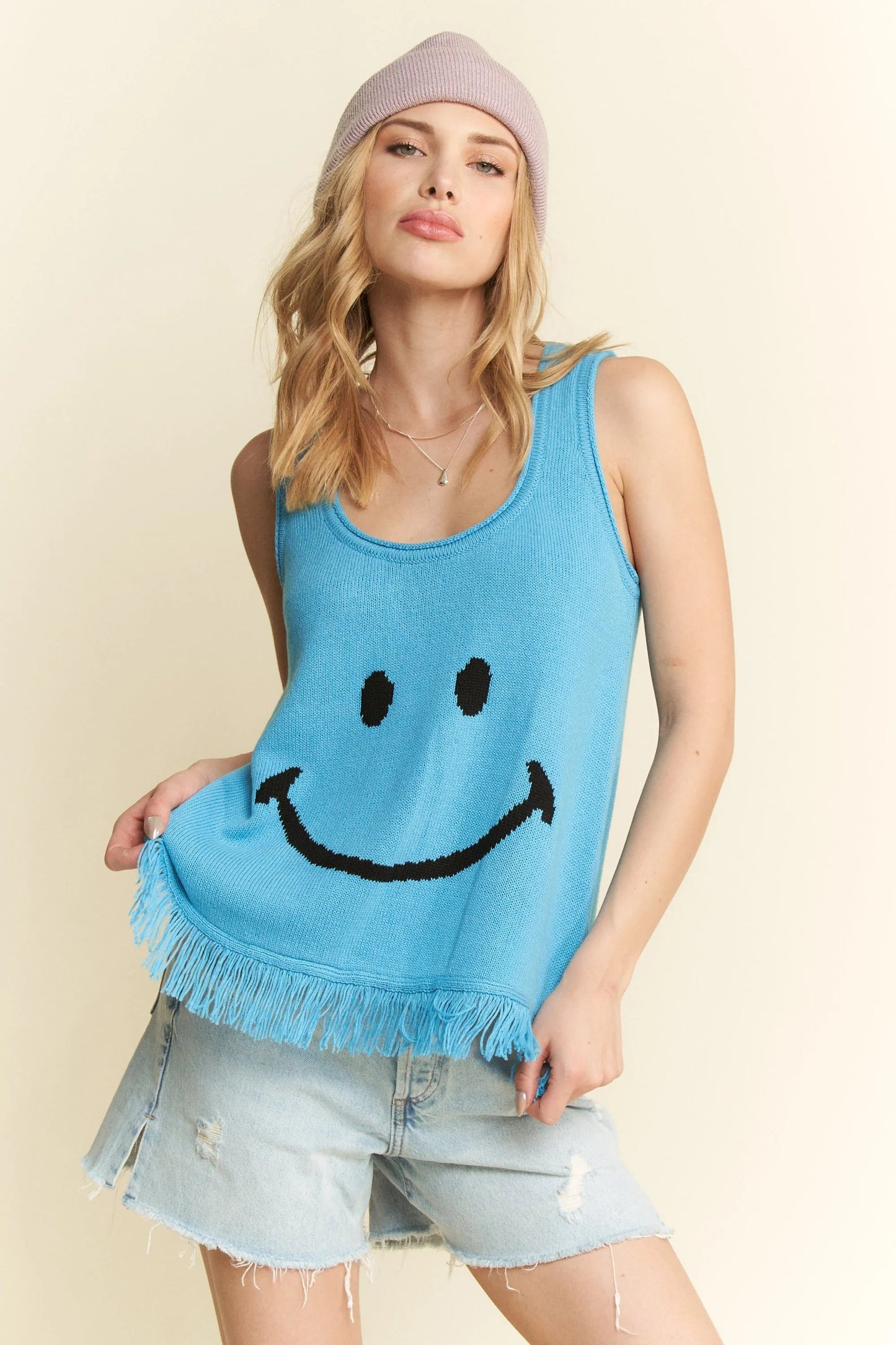 Jade By Jane Smiley Fringe Tank Top - Blu Lotus Boutique