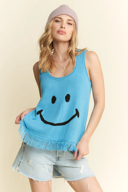 Jade By Jane Smiley Fringe Tank Top - Blu Lotus Boutique