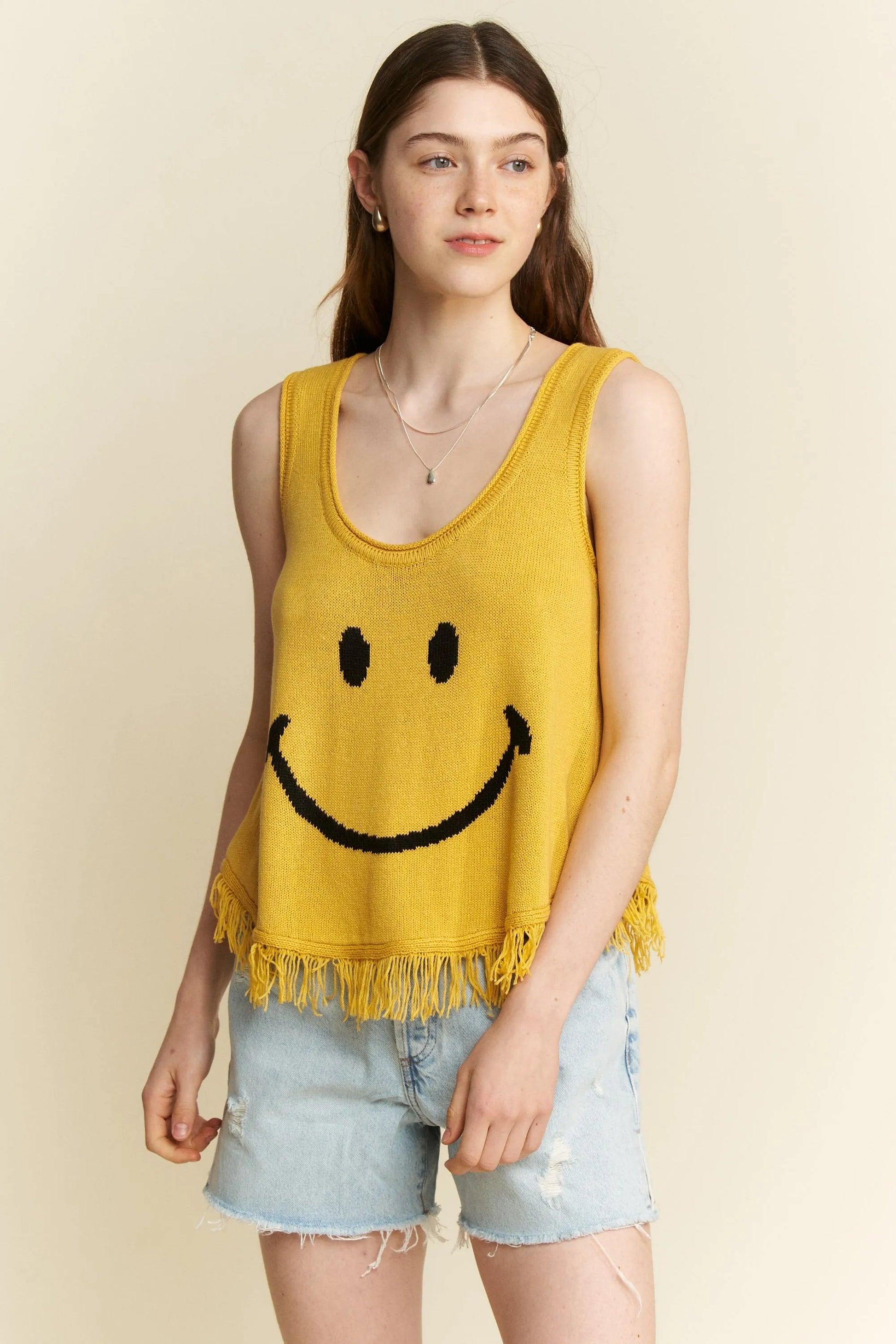 Jade By Jane Smiley Fringe Tank Top - Blu Lotus Boutique