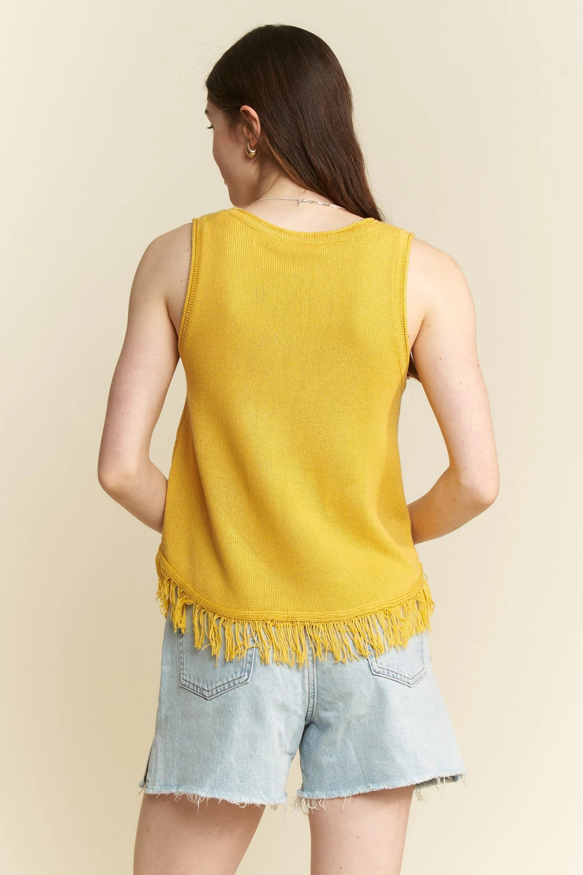 Jade By Jane Smiley Fringe Tank Top - Blu Lotus Boutique
