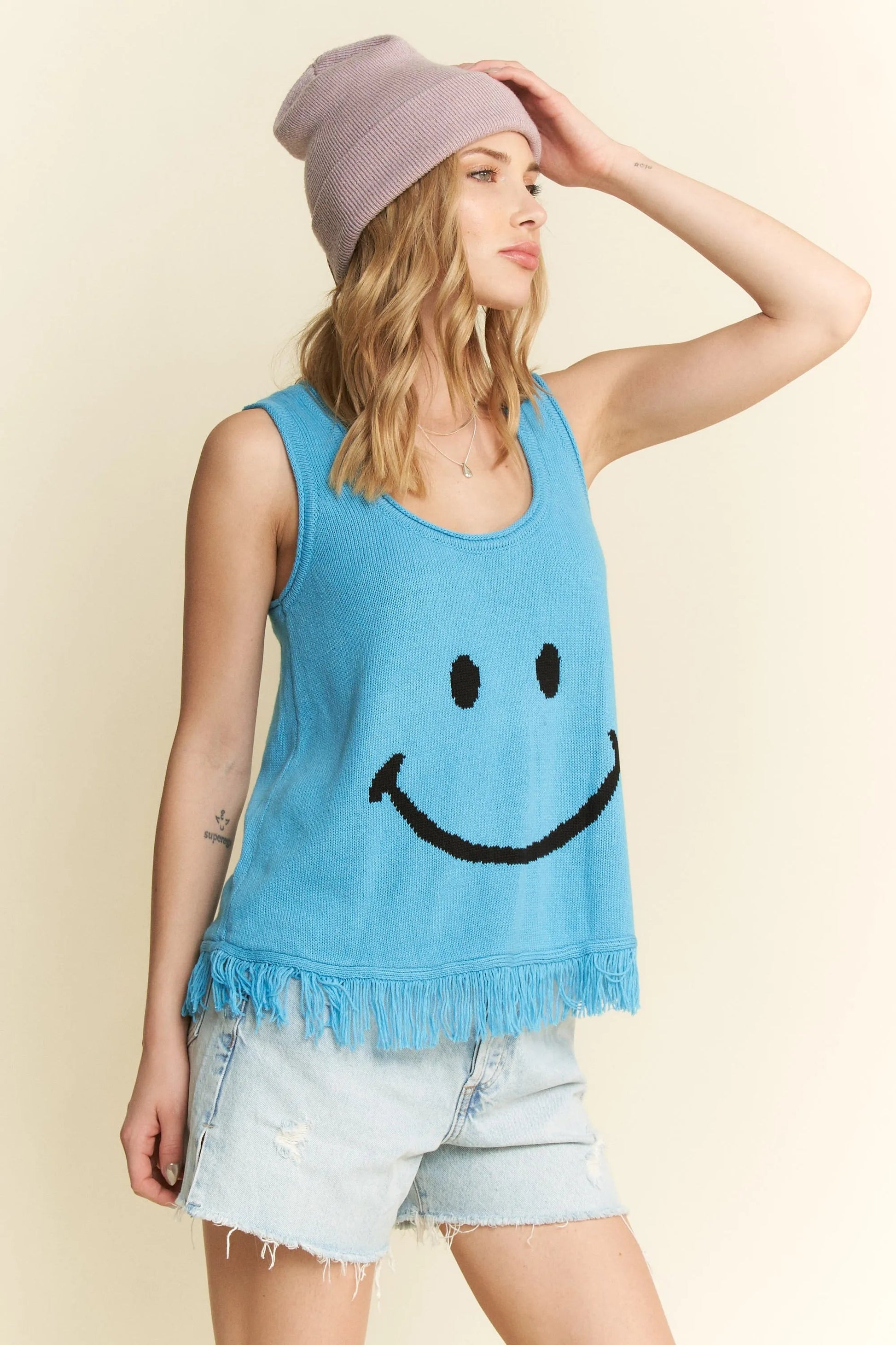 Jade By Jane Smiley Fringe Tank Top - Blu Lotus Boutique