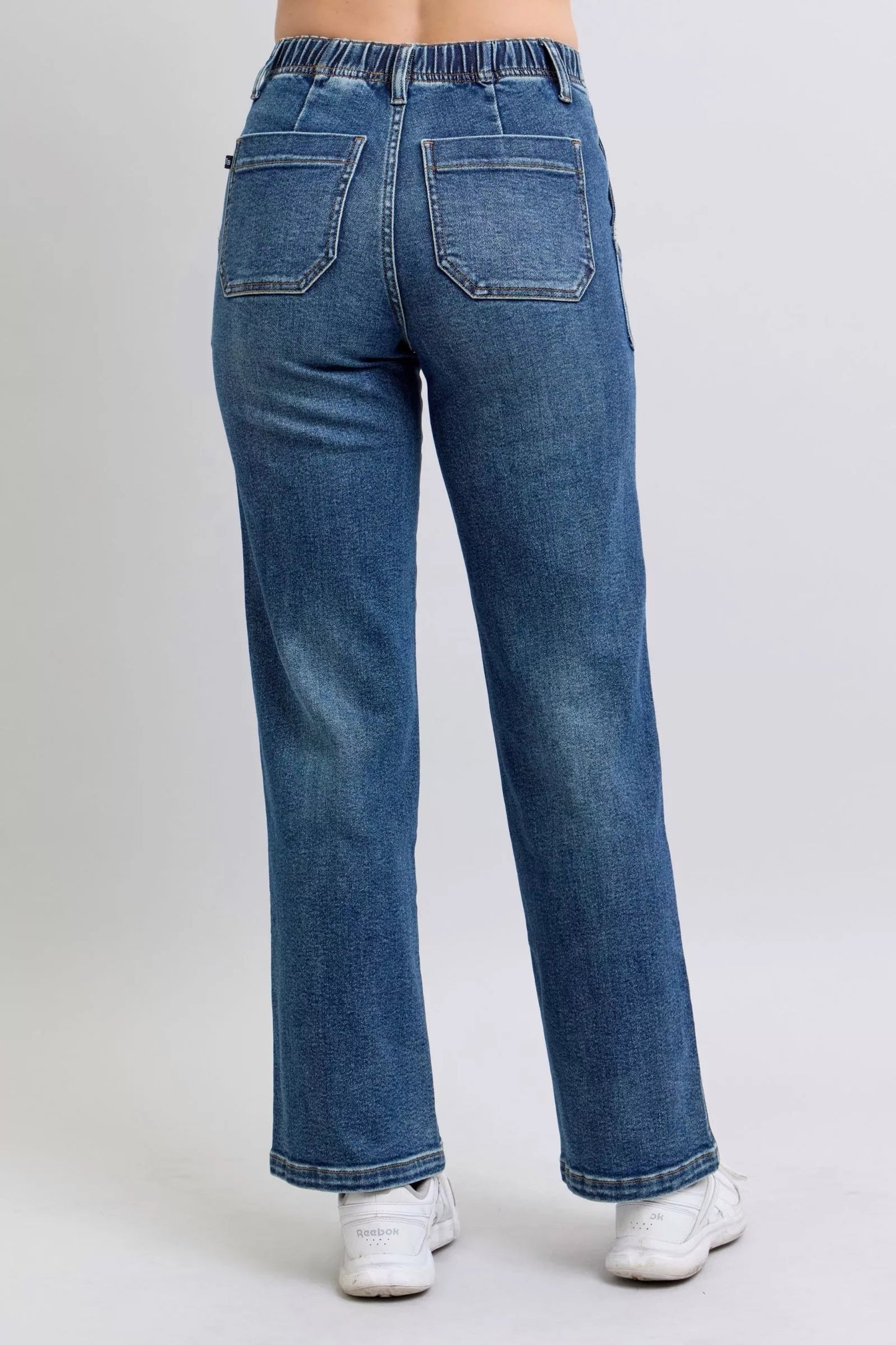 Judy Blue Drawstring Straight Jeans with Pockets - Blu Lotus Boutique