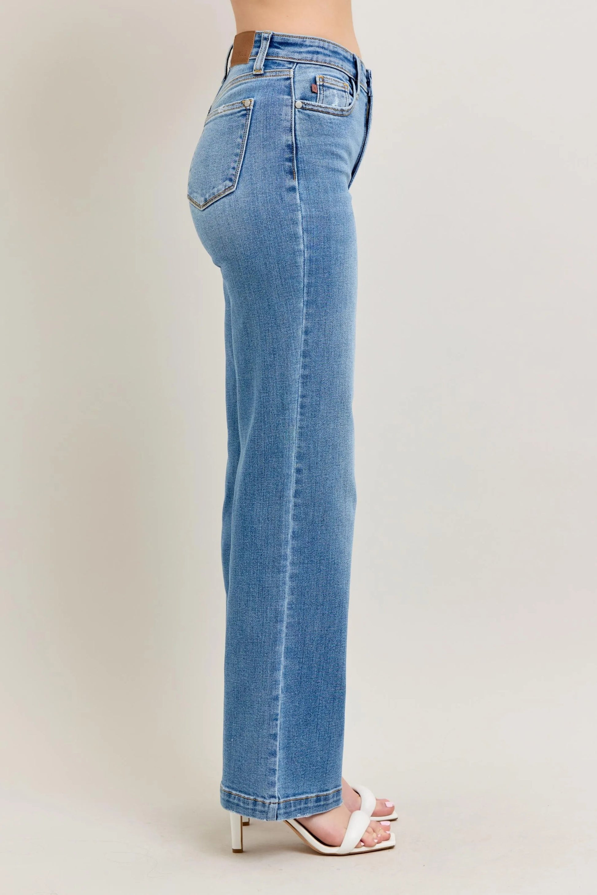 Judy Blue Full Size High Waist Straight Jeans Plus Size - Blu Lotus Boutique