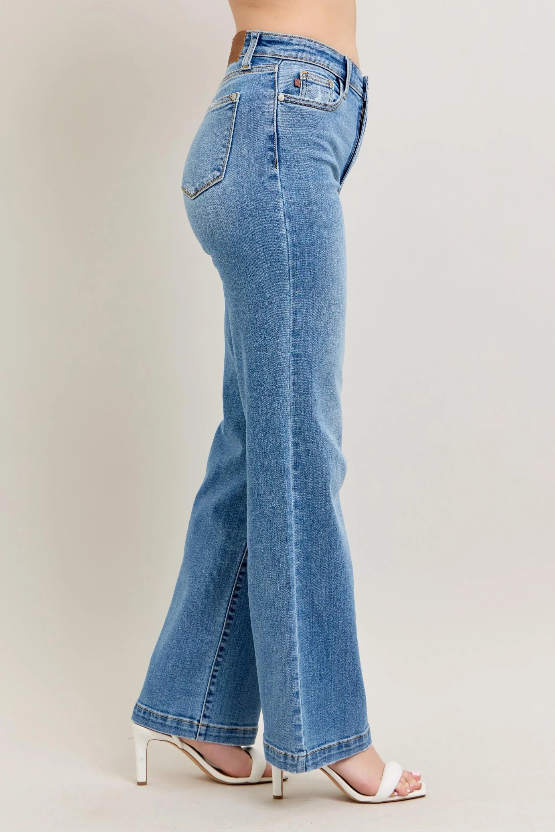 Judy Blue Full Size High Waist Straight Jeans Plus Size - Blu Lotus Boutique