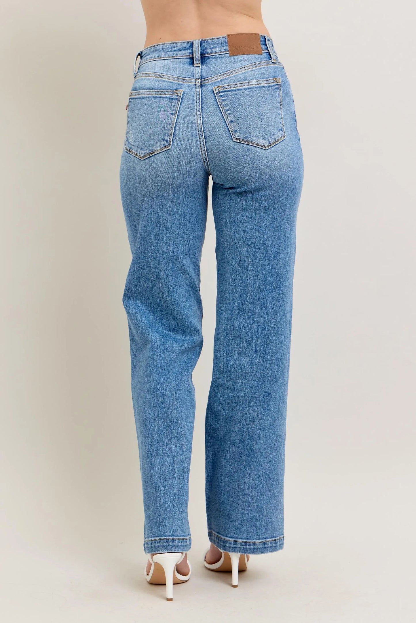 Judy Blue Full Size High Waist Straight Jeans Plus Size - Blu Lotus Boutique