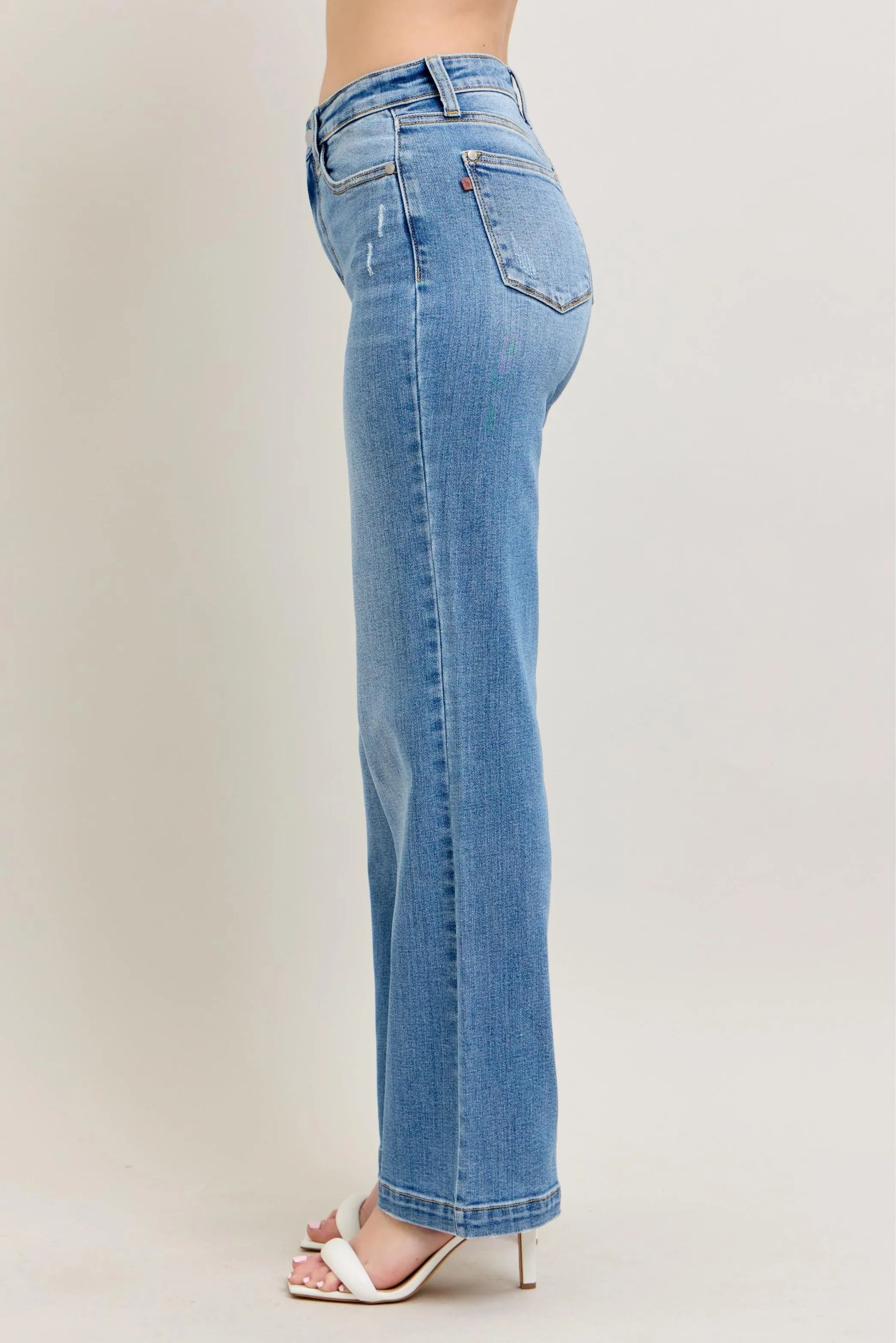 Judy Blue Full Size High Waist Straight Jeans Plus Size - Blu Lotus Boutique