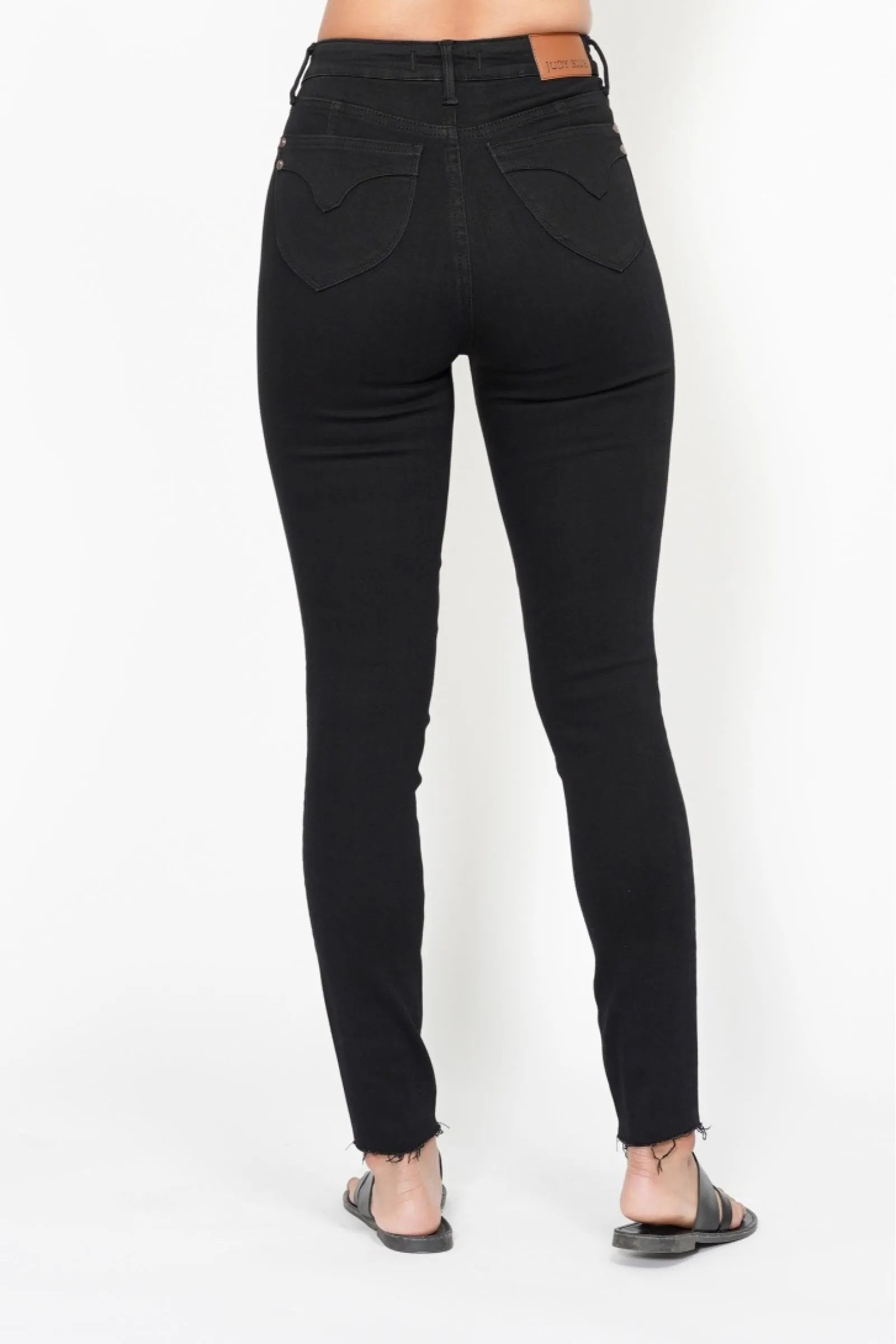 Judy Blue Full Size High Waisted Tummy Control Shield Pockets Skinny Jeans Plus Size - Blu Lotus Boutique