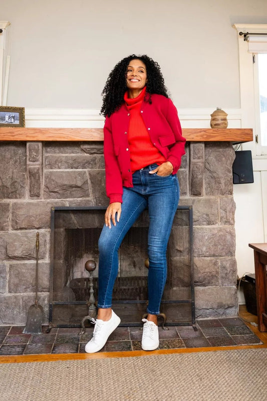 Judy Blue Full Size Washed Thermal Skinny Jeans Plus Size - Blu Lotus Boutique