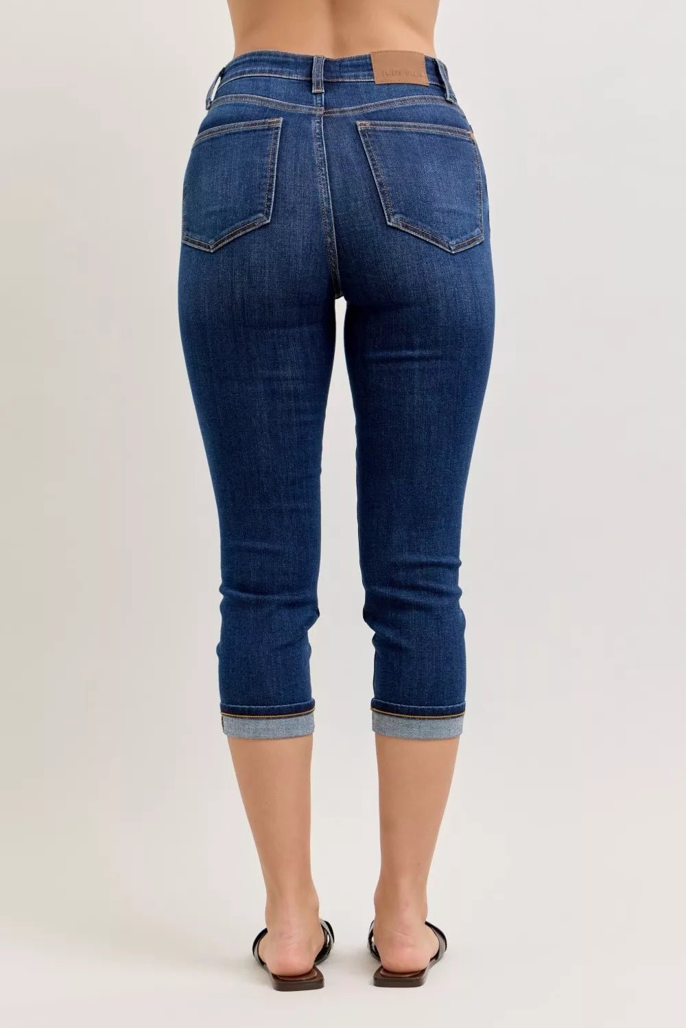 Judy Blue High Waist Capri Jeans with Single Cuff - Blu Lotus Boutique