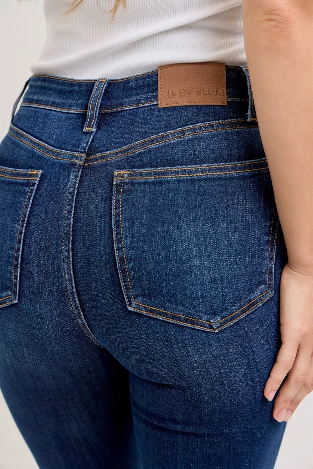 Judy Blue High Waist Capri Jeans with Single Cuff - Blu Lotus Boutique