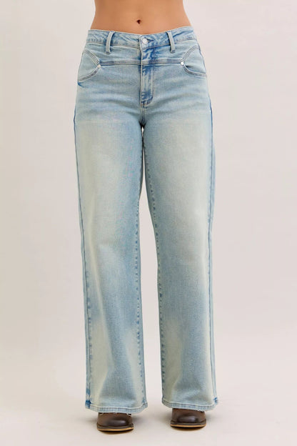 Judy Blue High Waist Column Straight Jeans - Blu Lotus Boutique