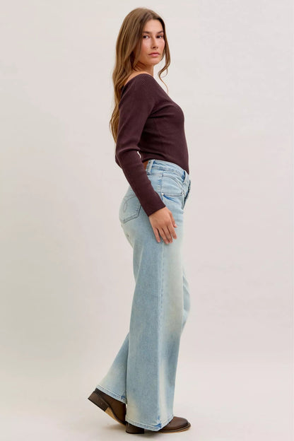 Judy Blue High Waist Column Straight Jeans - Blu Lotus Boutique
