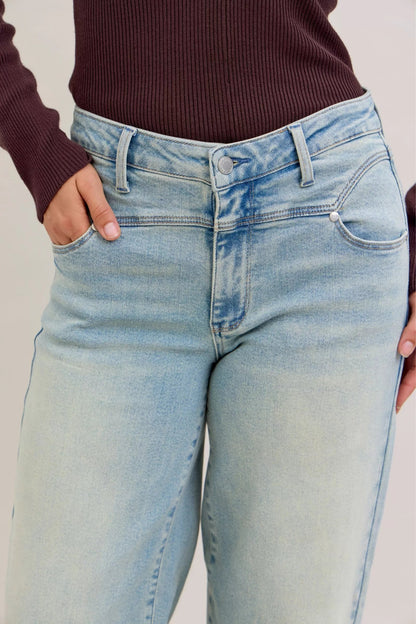 Judy Blue High Waist Column Straight Jeans - Blu Lotus Boutique