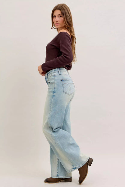 Judy Blue High Waist Column Straight Jeans - Blu Lotus Boutique