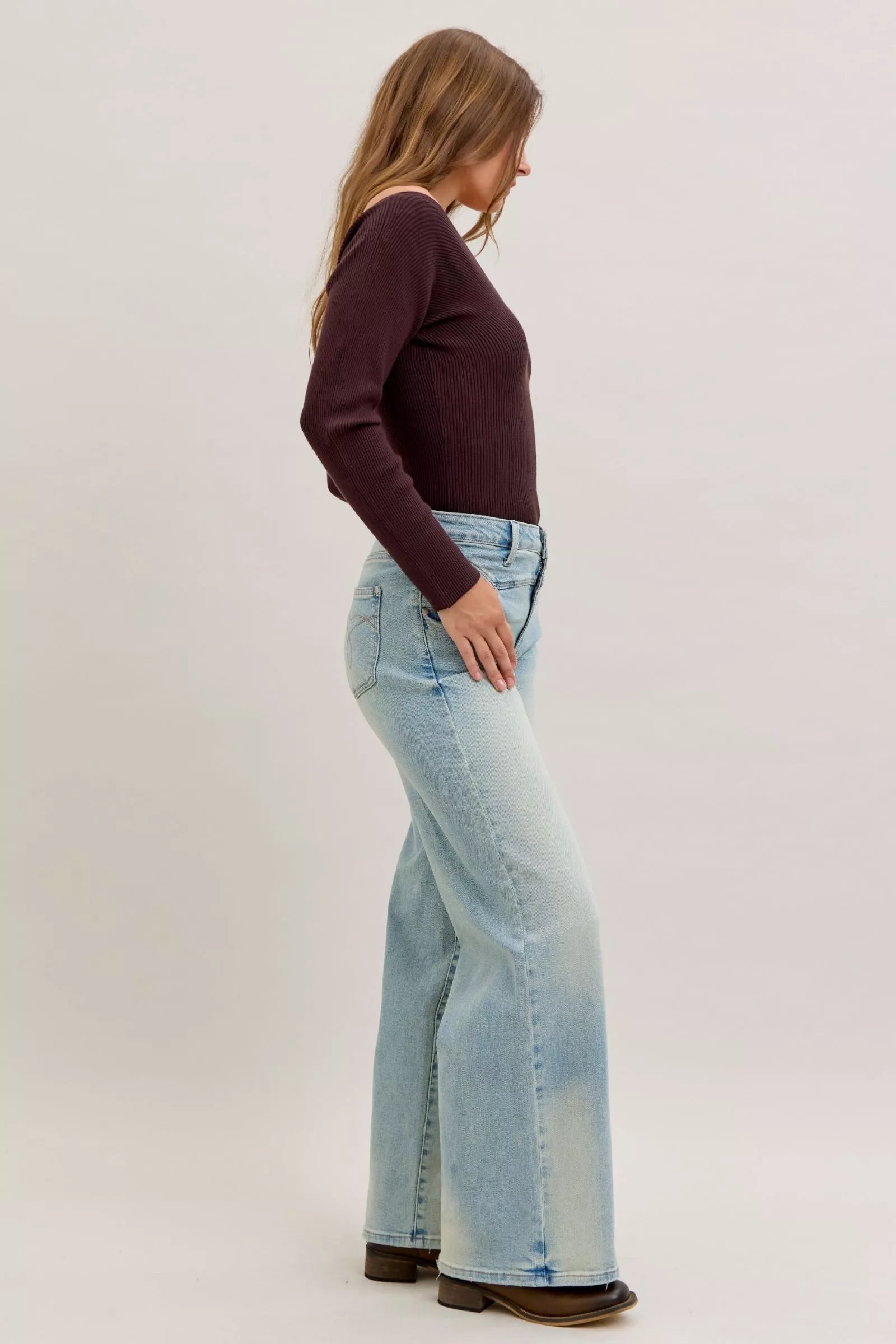 Judy Blue High Waist Column Straight Jeans - Blu Lotus Boutique