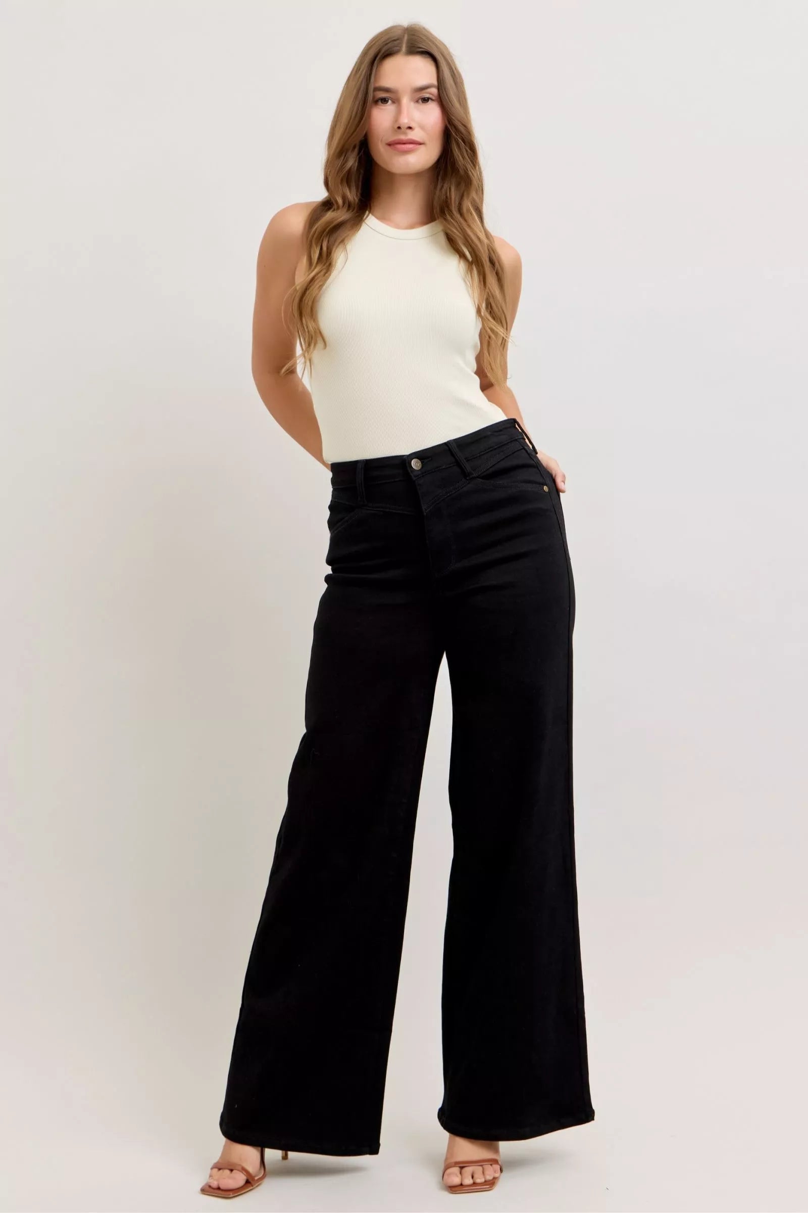 Judy Blue High - Waisted Wide Leg Jeans - Blu Lotus Boutique