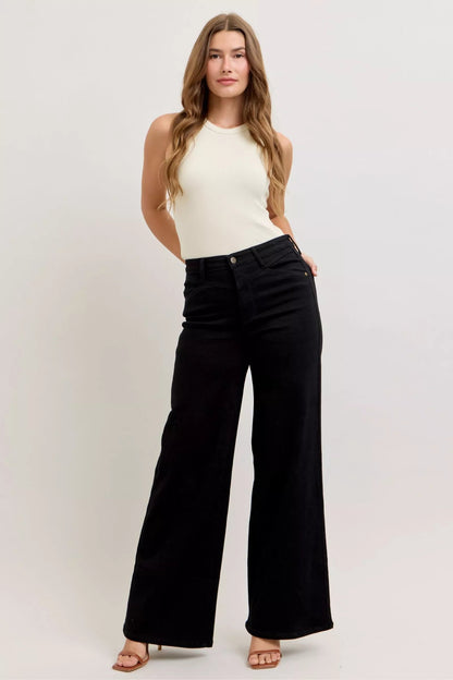 Judy Blue High - Waisted Wide Leg Jeans - Blu Lotus Boutique